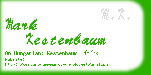 mark kestenbaum business card